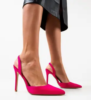 Pantofi cu toc Ruruma Fuchsia imagine