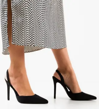 Pantofi cu toc Ruruma Negri imagine