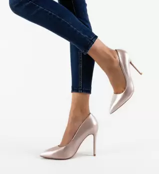 Pantofi cu toc Silica Roz imagine