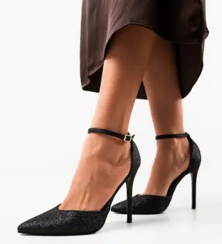 Pantofi cu toc Sofly Negri imagine