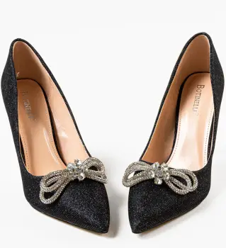 Pantofi cu toc Sojak Negri imagine