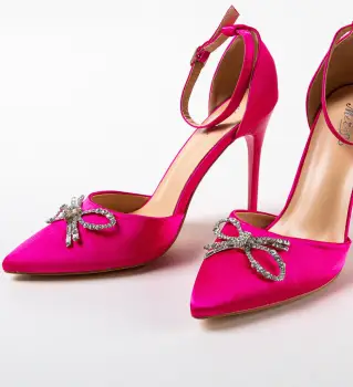 Pantofi cu toc Suja Fuchsia imagine