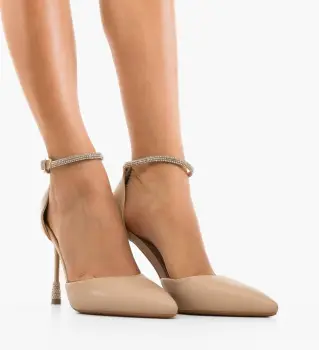Pantofi cu toc Yanu Bej imagine