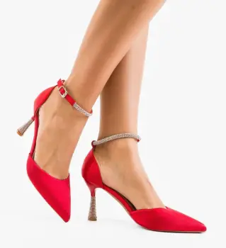 Pantofi cu toc Ydeu Rosii imagine
