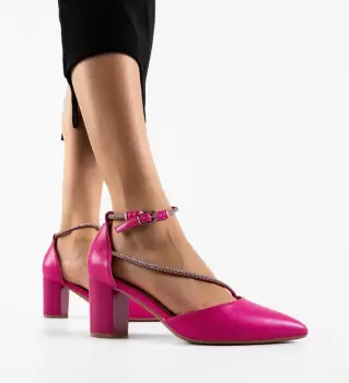 Pantofi cu toc Zayat Fuchsia imagine