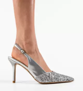Pantofi dama Aamin Argintii imagine
