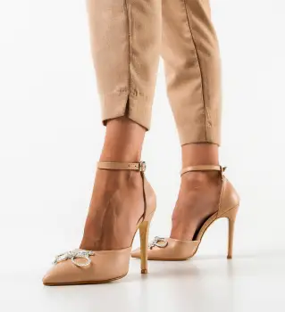 Pantofi dama Alamar Bej imagine