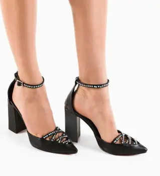 Pantofi dama Alcho Negri 2 imagine