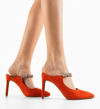 Pantofi dama Anat Portocalii imagine