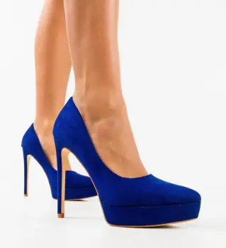 Pantofi dama Antony Albastri imagine