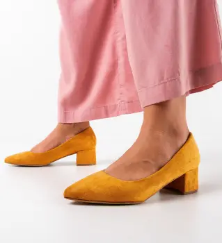 Pantofi dama Auza Camel imagine