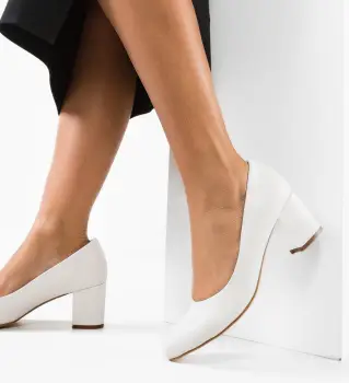 Pantofi dama Azura Albi imagine