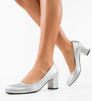 Pantofi dama Azura Argintii imagine