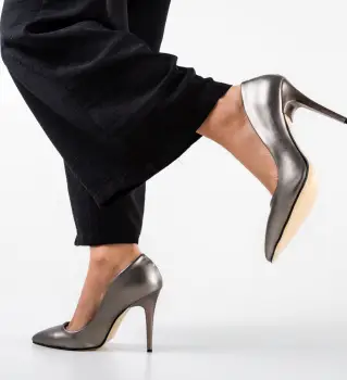 Pantofi dama Balkany Gri 2 imagine