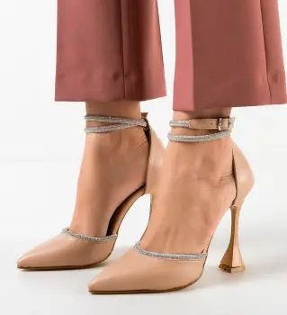 Pantofi dama Bark Nude imagine
