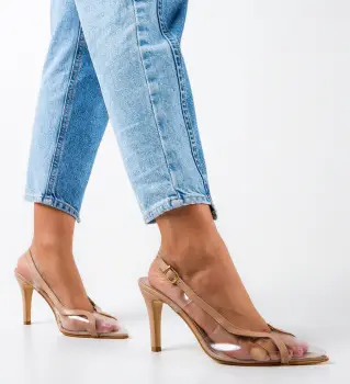 Pantofi dama Barney Bej imagine