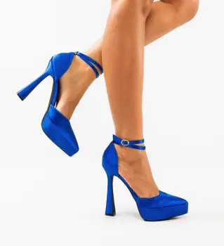 Pantofi dama Bartosz Albastri imagine