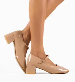 Pantofi dama Bebewa Bej imagine