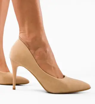 Pantofi dama Benito Bej imagine