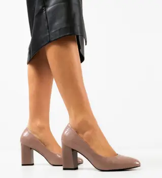 Pantofi dama Bihter Nude imagine