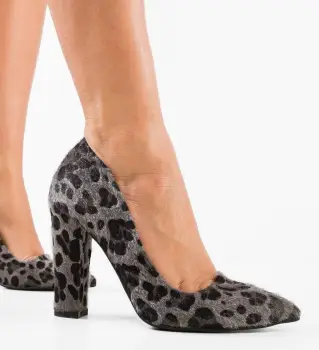 Pantofi dama Brandan Gri imagine