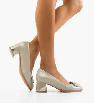 Pantofi dama Bushra Argintii imagine