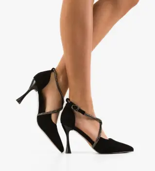 Pantofi dama Bushrano Negri imagine