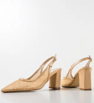 Pantofi dama Caresy Bej imagine