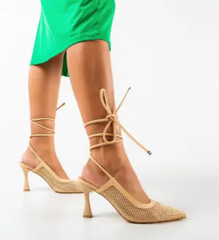 Pantofi dama Carey Bej imagine