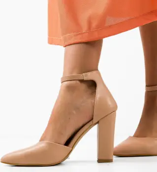 Pantofi dama Carina Bej imagine