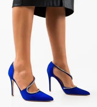 Pantofi dama Carter Albastri imagine