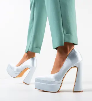 Pantofi dama Carweb Argintii imagine