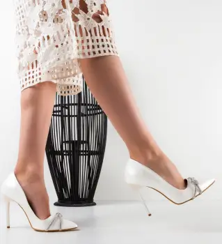 Pantofi dama Casette Albi imagine