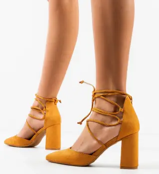 Pantofi dama Chelsea Camel imagine