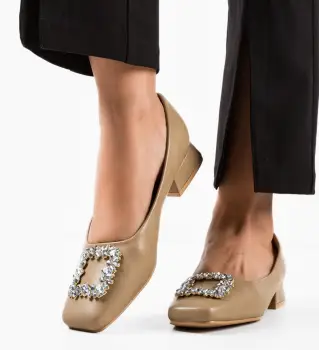 Pantofi dama Christopher Bej imagine