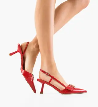 Pantofi dama Chuks Rosii imagine