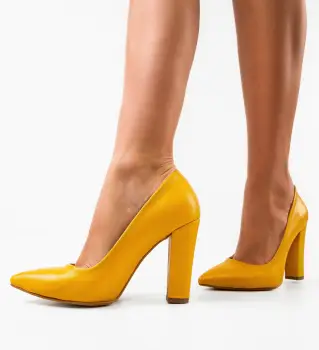 Pantofi dama Clash Galbeni imagine