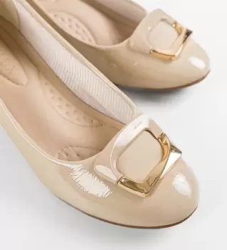 Pantofi dama Collier Bej imagine