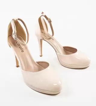 Pantofi dama Cryst Bej 2 imagine