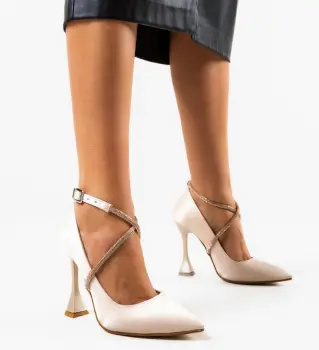 Pantofi dama Cynep Bej imagine