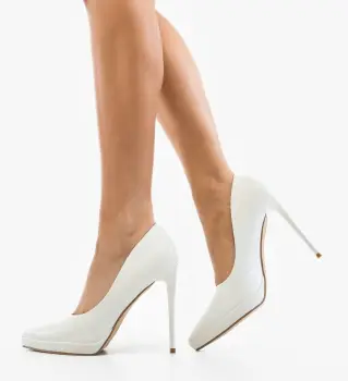 Pantofi dama Dadere Albi imagine