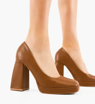 Pantofi dama Davis Camel imagine