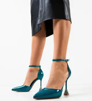 Pantofi dama Deanna Albastri 2 imagine