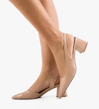 Pantofi dama Deder Nude 2 imagine