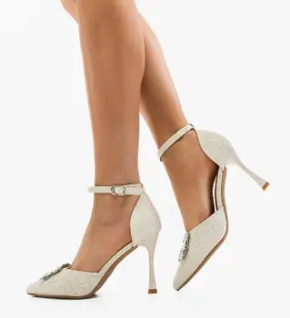 Pantofi dama Delgay Argintii imagine