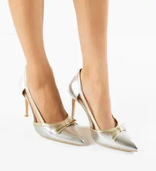 Pantofi dama Delshad Argintii imagine