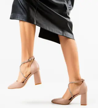 Pantofi dama Doitei Nude imagine