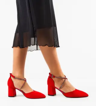 Pantofi dama Doraj Rosii imagine