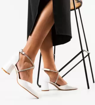 Pantofi dama Dorol Albi imagine