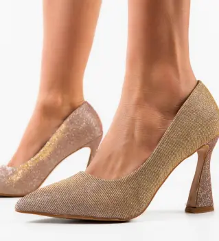 Pantofi dama Elaine Aurii imagine